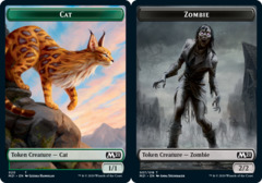 Cat Token (020) // Zombie Token - Foil