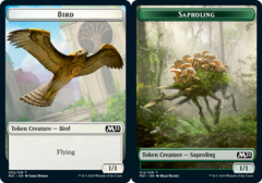 Bird Token // Saproling Token - Foil