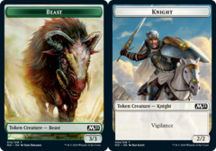 Beast Token // Knight Token - Foil