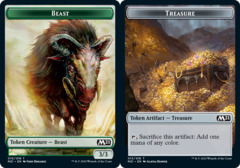 Beast (010) // Treasure (015) Double-Sided Token - Foil