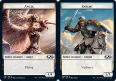 Angel // Knight Double-sided Token - Foil