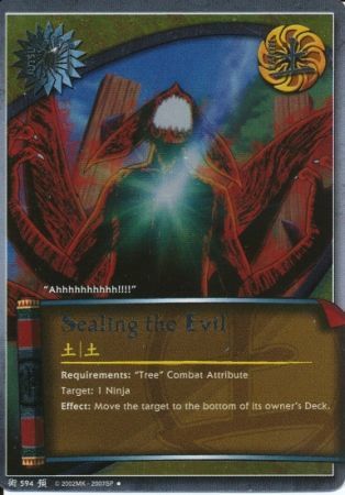 Sealing the Evil - J-594 - Promo - Foil