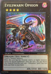 Evilswarm Ophion - DT07-EN091 - Super Parallel Rare - Duel Terminal - Misprint