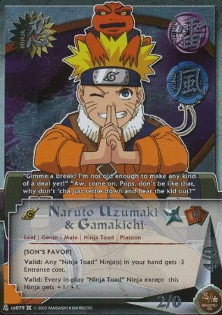 Naruto Uzumaki & Gamakichi - N-US079 - Promo Foil