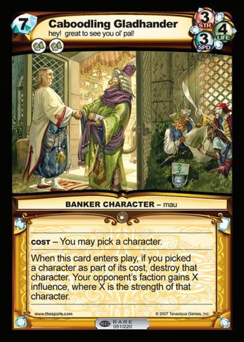 Caboodling Gladhander