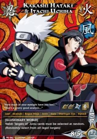 Naruto TCG card Itachi top Uchiha Super Rare