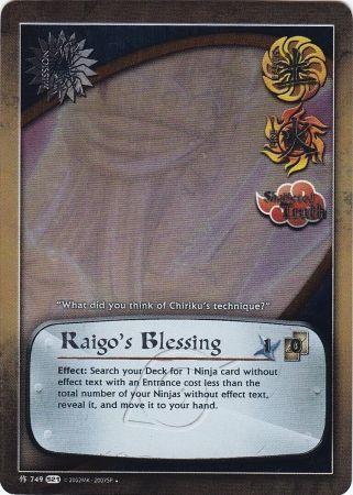 Raigos Blessing - M-749 - Promo - Foil