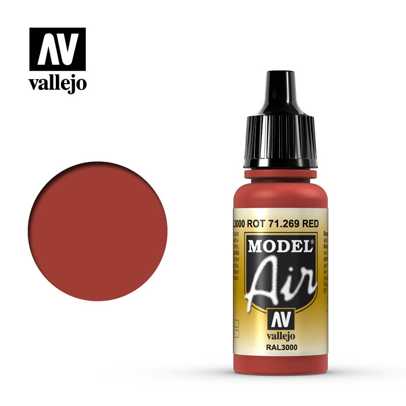 Vallejo Model Air - Red -  VAL71269 - 17ml