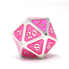 Single d20 - Mythica Platinum Pink Sapphire