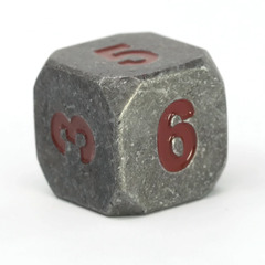 Single d6 - Forge Raw Steel w/ Dark Red