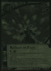 Release of Fury - J-641 - Super Rare - 1st Edition - Black and Gold Foil