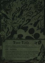 Two Tails  - N-734 - Super Rare - Unlimited Edition - Black and Gold Foil