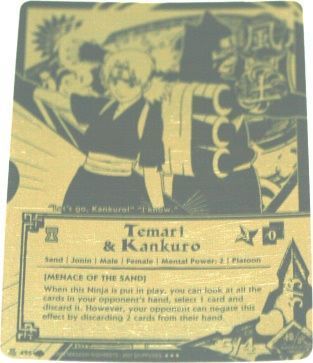Temari & Kankuro - N-495 - Super Rare - Black and Gold Foil