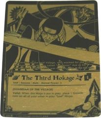 The Third Hokage - N-370 - Super Rare - Black and Gold Foil