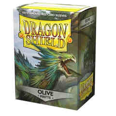 Dragon Shield - Olive - Matte Sleeves - Standard Size