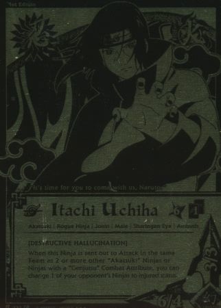 Itachi Uchiha - N-737 - Super Rare - 1st Edition - Black and Gold