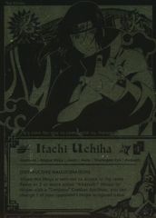 Itachi Uchiha - N-737 - Super Rare - 1st Edition - Black and Gold Foil