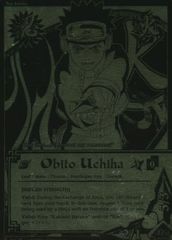 Obito Uchiha - N-711 - Super Rare - 1st Edition - Black and Gold Foil