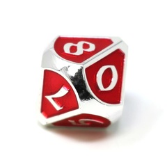 Single d10 - Mythica Platinum Ruby