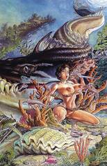 Cavewoman Gone Fishing One Shot Cvr E Root Nude (Net) (A) (STL159210)