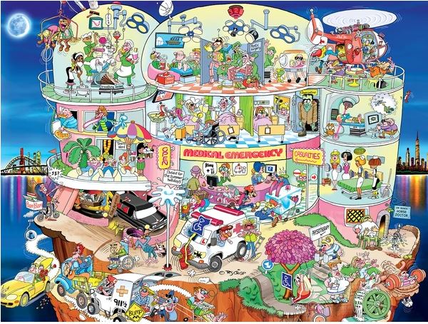 Wacky Hospital - Perfect Piece Count - 1000 piece puzzle