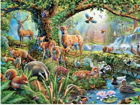 Woodland Creatures - Perfect Piece Count - 550 piece puzzle