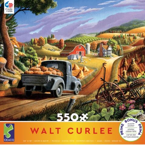 Walt Curlee - Pumpkins - 550 Piece Puzzle