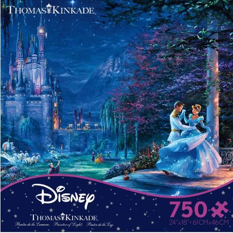 Thomas Kinkade Disney - Cinderella Starlight - 750 Piece Puzzle
