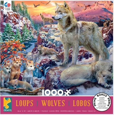 Wolves - Winter Wolves - 1000 Piece Puzzle