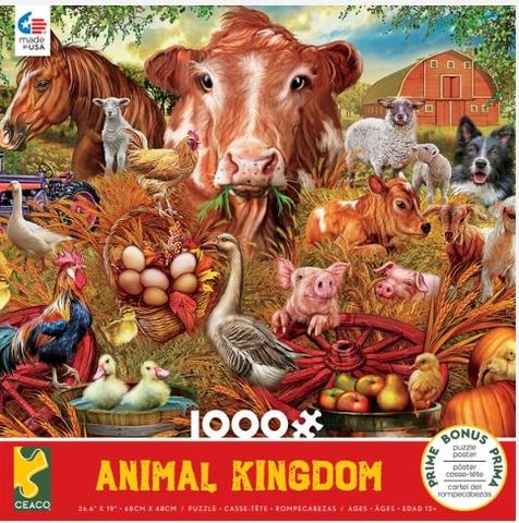 Animal Kingdom - Farm - 1000 Piece Puzzle