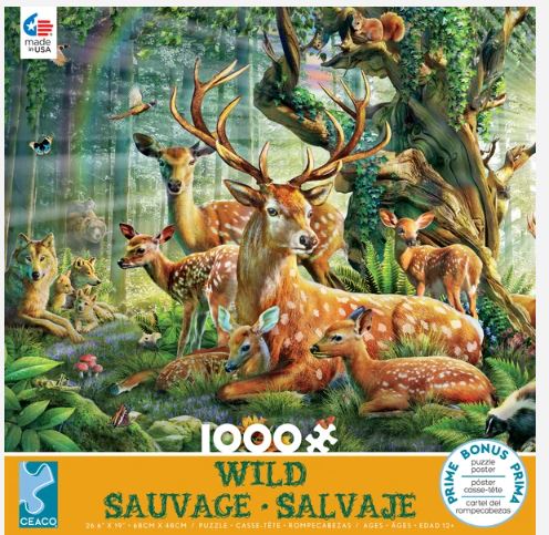 Wild - Deer Family - 1000 Piece Puzzle