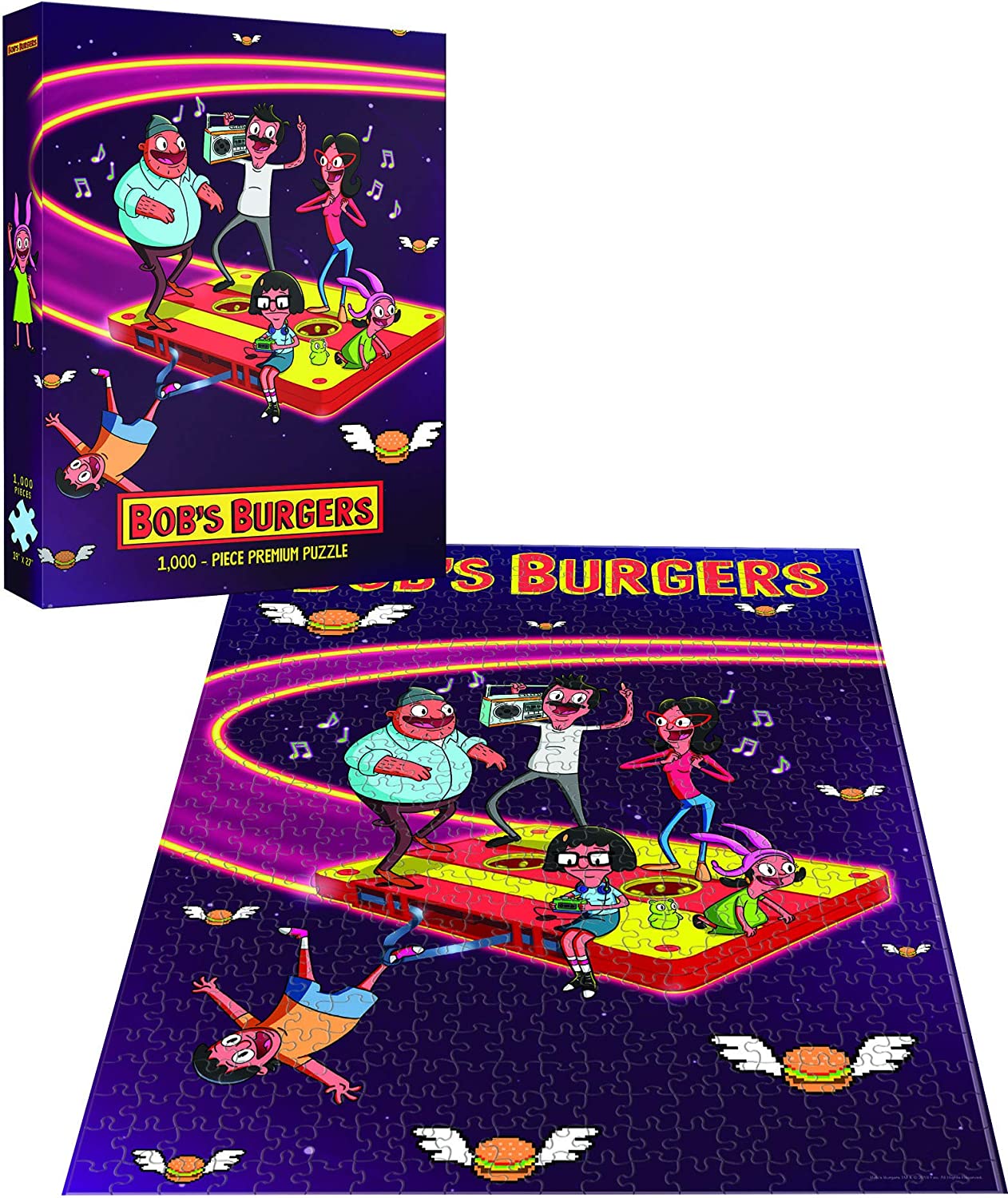 Bobs Burgers Belchers in Space 1000 Piece Puzzle