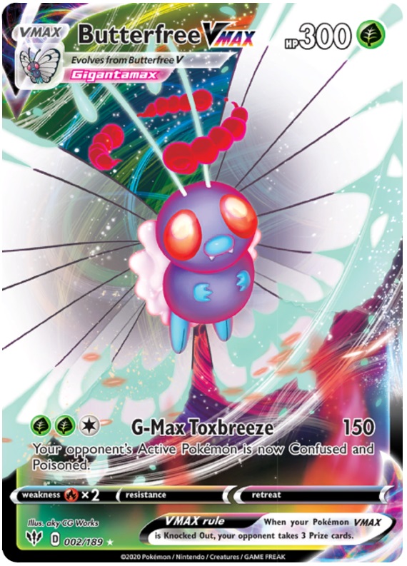 Butterfree VMAX - 002/189 - Ultra Rare Butterfree VMAX - 002/189 - Ultra Rare