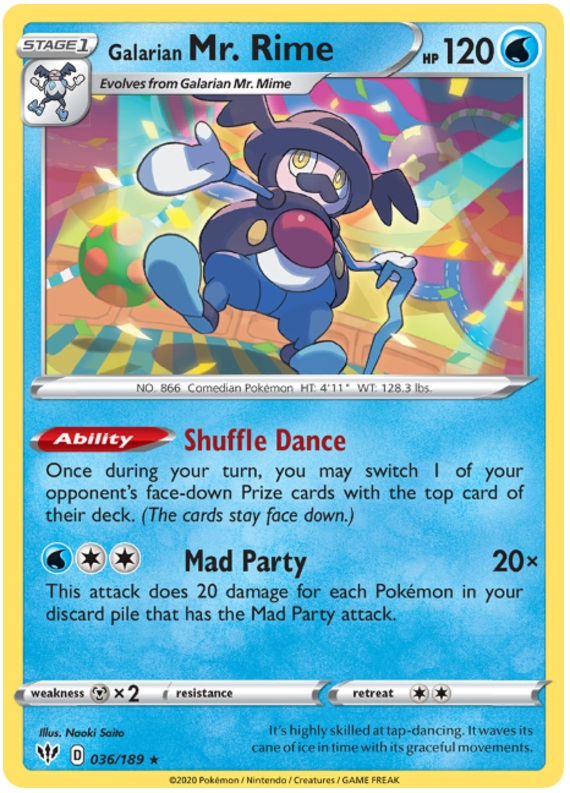 Galarian Mr. Rime - 036/189 - Rare Galarian Mr. Rime - 036/189 - Rare