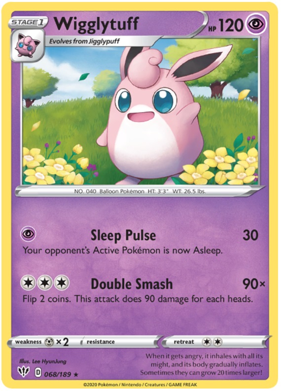 Wigglytuff - 068/189 - Rare