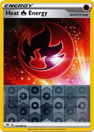 Heat Fire Energy - 174/189 - Uncommon - Reverse Holo Heat Fire Energy - 174/189 - Uncommon - Reverse Holo