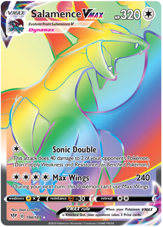 Salamence VMAX - 194/189 - Secret Rare