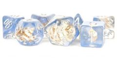 Metallic Dice 16mm Resin Sea Conch Poly Dice Set