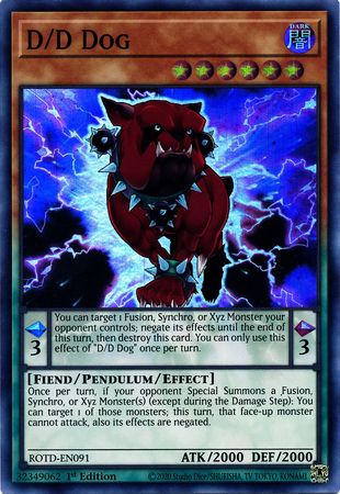 D/D Dog - ROTD-EN091 - Super Rare - 1st Edition