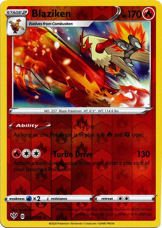 Pokemon Blaziken newest holographic