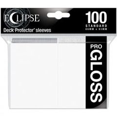 Ultra Pro 15600 Eclipse Pro-Gloss Standard Deck Protector 100ct - Arctic White