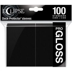 Ultra Pro 15601 Eclipse Pro-Gloss Standard Deck Protector 100ct - Jet Black