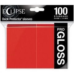 Ultra Pro 15604 Eclipse Pro-Gloss Standard Deck Protector 100ct - Apple Red