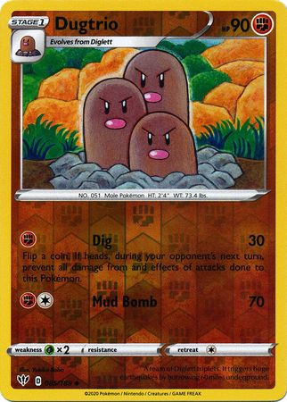 Dugtrio - 085/189 - Uncommon - Reverse Holo