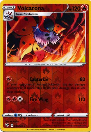 Volcarona - 030/189 - Rare - Reverse Holo