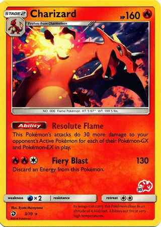 Charizard - 3/70 - Rare - Battle Academy: Charizard Deck