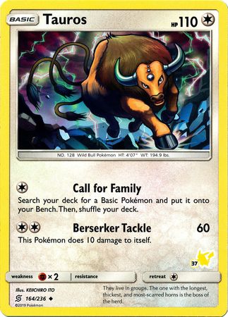 Tauros - 37 - Uncommon - Battle Academy: Pikachu Deck