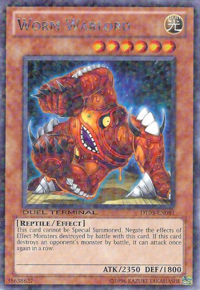Worm Warlord - DT03-EN081 - Rare - Duel Terminal