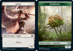 Angel (003) // Saproling (017) Double-Sided Token - Foil