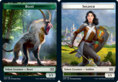 Beast Token // Soldier Token - Foil